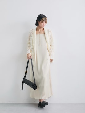 「Callarus（カラルス）のアイテム」を使った、Maoさん（レディース・165cm）の春コーディネート