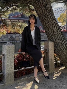 「Callarus（カラルス）のアイテム」を使った、Maoさん（レディース・165cm）の春コーディネート