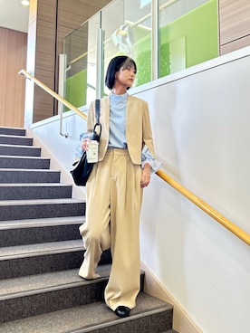 「Callarus（カラルス）のアイテム」を使った、Maoさん（レディース・165cm）の冬コーディネート