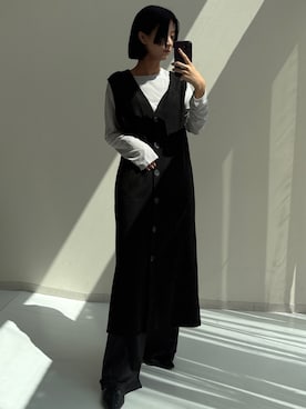 「アイテム（ワンピース/ドレス）」を使った、Maoさん（レディース・165cm）の夏コーディネート