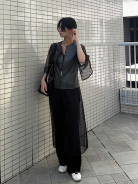 「アイテム（ドレス）」を使った、Maoさん（レディース・165cm）の秋コーディネート