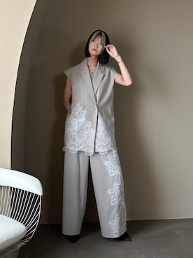 「Callarus（カラルス）のアイテム」を使った、Maoさん（レディース・165cm）の春コーディネート