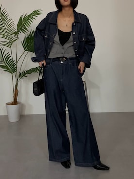 「Maison INNESS（メゾンアイネス）のアイテム」を使った、Maoさん（レディース・165cm）の春コーディネート