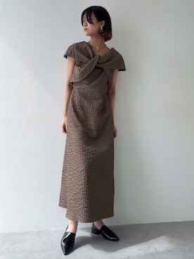「アイテム（ドレス）」を使った、Maoさん（レディース・165cm・20代）の秋コーディネート