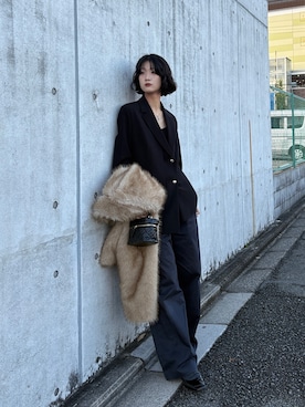 「アイテム（フォーマルスーツ/小物）」を使った、Maoさん（レディース・165cm）の冬コーディネート