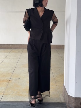 「Callarus（カラルス）のアイテム」を使った、Maoさん（レディース・165cm）の春コーディネート