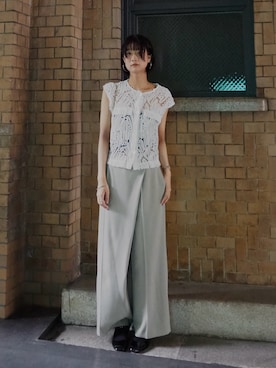 「Callarus（カラルス）のアイテム」を使った、Maoさん（レディース・165cm）の夏コーディネート