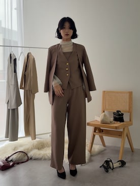 「Callarus（カラルス）のアイテム」を使った、Maoさん（レディース・165cm）の冬コーディネート