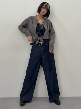 「Maison INNESS（メゾンアイネス）のアイテム」を使った、Maoさん（レディース・165cm）の春コーディネート