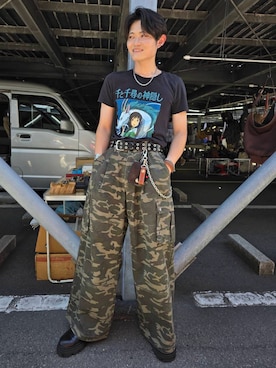 「アイテム（イヤーカフ）」を使った、裕さん（メンズ・172cm）の夏コーディネート