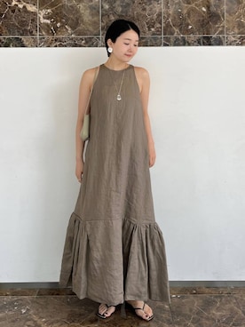 「アイテム（ジャケット/アウター）」を使った、hinanoさん（レディース・166cm）の春コーディネート