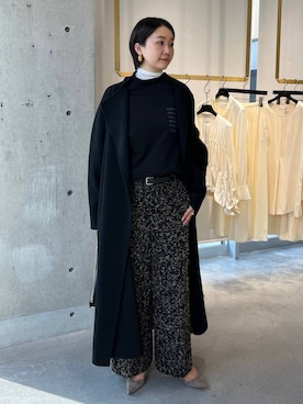 「アイテム（ノーカラーコート）」を使った、hinanoさん（レディース・166cm・20代）の秋コーディネート