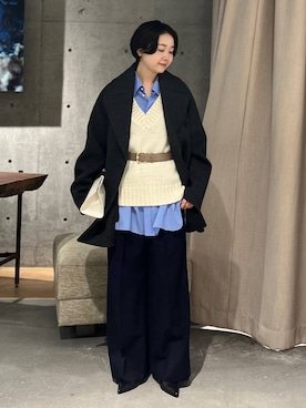 「Chaos（カオス）のアイテム」を使った、hinanoさん（レディース・166cm）の秋コーディネート
