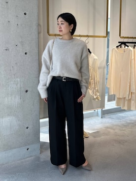 「アイテム（チェスターコート）」を使った、chaoshinaさん（レディース・166cm）の秋コーディネート