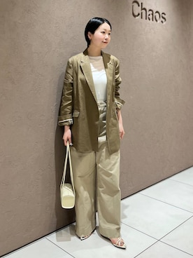 「Chaos（カオス）のアイテム」を使った、hinanoさん（レディース・166cm）の春コーディネート