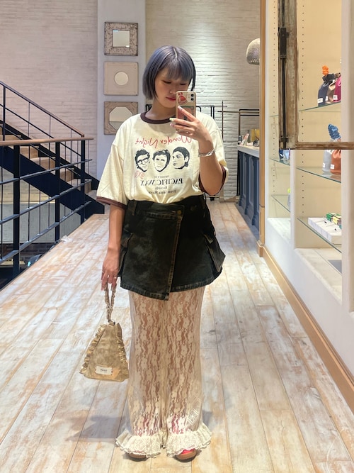 【Binary01】レイヤードレースフリルパンツ レースフレアレイヤードフリルパンツ（その他パンツ
