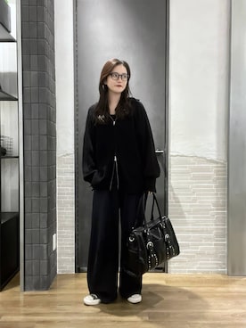 「アイテム（スウェットパンツ）」を使った、RUKOさん（レディース・165cm・20代）の秋コーディネート