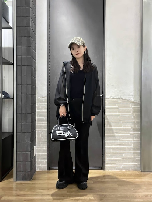 【Les Fleurs】メッシュ ZIP パーカー ブラック Les Fleurs】メッシュZIPパーカー/455516（パーカー）｜JEANASIS