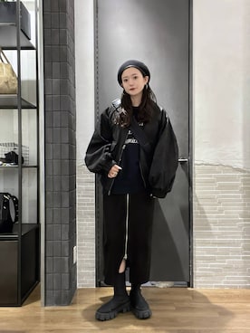 「アイテム（スウェット）」を使った、RUKOさん（レディース・165cm・20代）の秋コーディネート