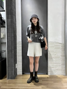 「アイテム（スマホグッズ）」を使った、RUKOさん（レディース・165cm）の夏コーディネート