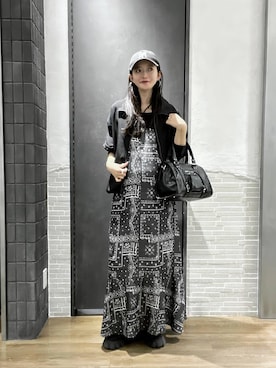 「JEANASIS（ジーナシス）のアイテム（ブルゾン）」を使った、RUKOさん（レディース・165cm）の春コーディネート