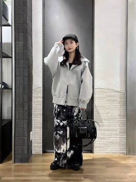 「アイテム（ハンチング/ベレー帽）」を使った、RUKOさん（レディース・165cm・20代）の秋コーディネート
