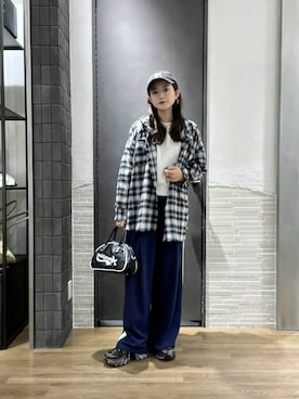 「アイテム（スウェット）」を使った、RUKOさん（レディース・165cm・20代）の秋コーディネート