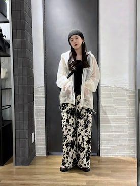 「アイテム（ニットキャップ/ビーニー）」を使った、RUKOさん（レディース・165cm・20代）の夏コーディネート