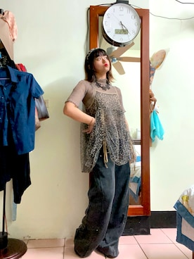 「アイテム（チノパンツ）」を使った、Shiyuiさん（レディース・162cm）の秋コーディネート