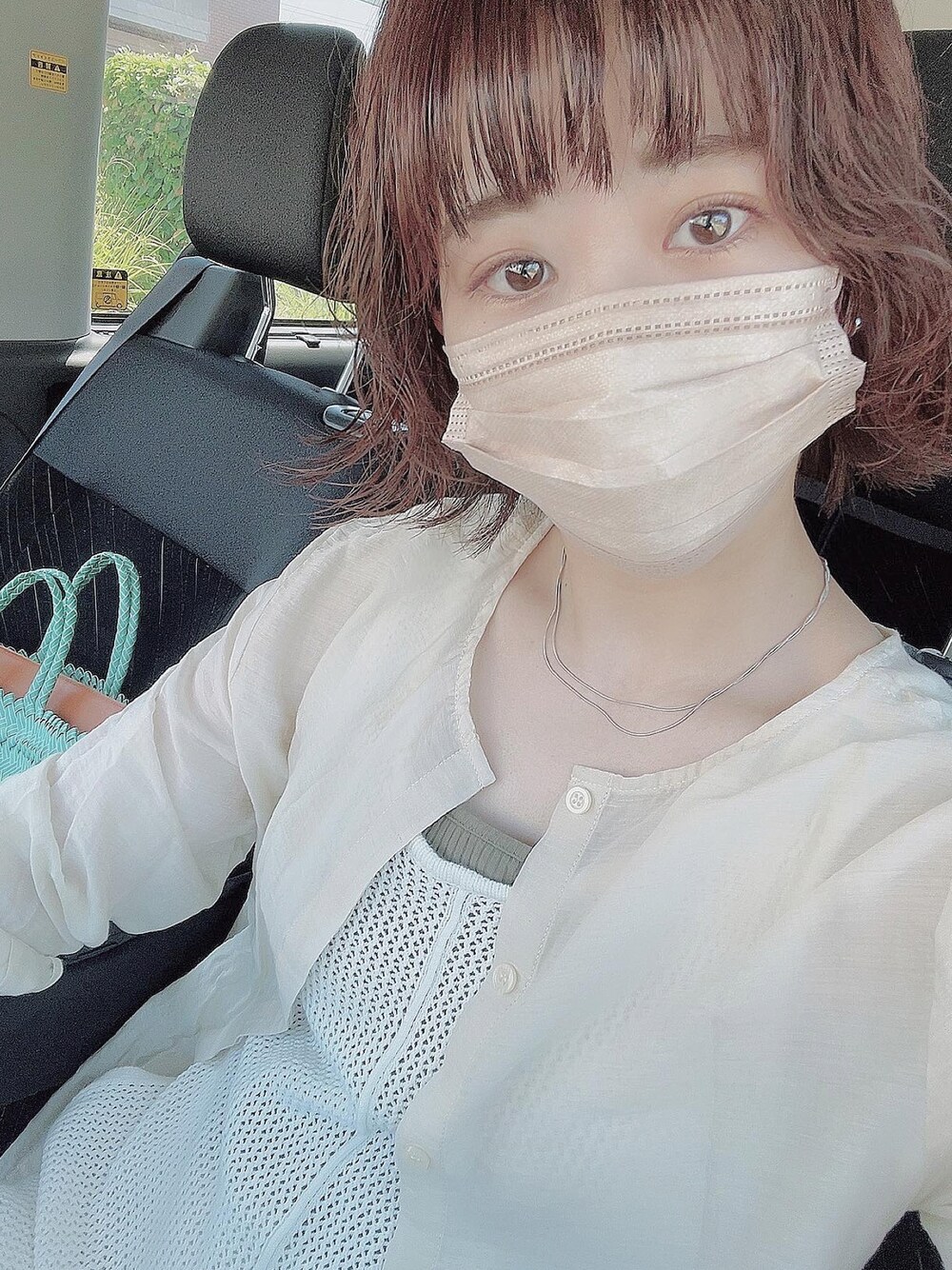 「オトナ女子、お洒落さんとつながりたい、低身長、夏セールで買いました、シャツ、休日スタイル、シンプル、夏、Kastane、kastane_ootd、大人かわいい、kastane_onepiece」｜「Kastaneの透けフィラメントBIGシャツ（シャツ/ブラウス、ベージュ系）」を使った、sachieさん（レディース・152cm）の夏コーディネートの1枚目の写真