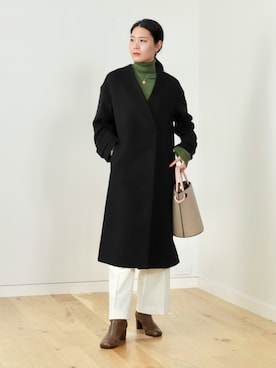 「JOHN SMEDLEY（ジョンスメドレー）のアイテム（トップス）」を使った、kanakoさん（レディース・165cm）の秋コーディネート
