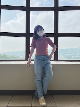「orange」｜Farrahli さん（レディース・154cm）の春コーディネート