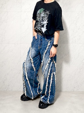 「AIVER（アイバー）のアイテム」を使った、佯さん（メンズ・172cm）の夏コーディネート