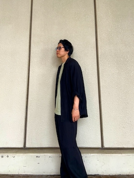 「サングラススタイル」｜「アイテム（アクセサリー）」を使った、TOKYO SHIRTS staffさん（メンズ・175cm）の夏コーディネート