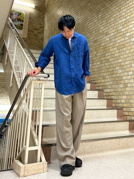 TOKYO SHIRTS staffさん（メンズ・173cm）の夏コーディネート