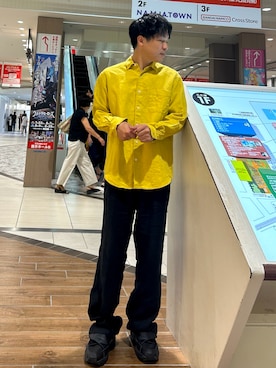 「イエローシャツ」｜TOKYO SHIRTS staffさん（メンズ・173cm）の夏コーディネート