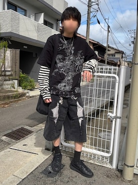 「GRANCY（グランシー）のアイテム（デニムパンツ）」を使った、ブレコさん（メンズ・181cm）の秋コーディネート