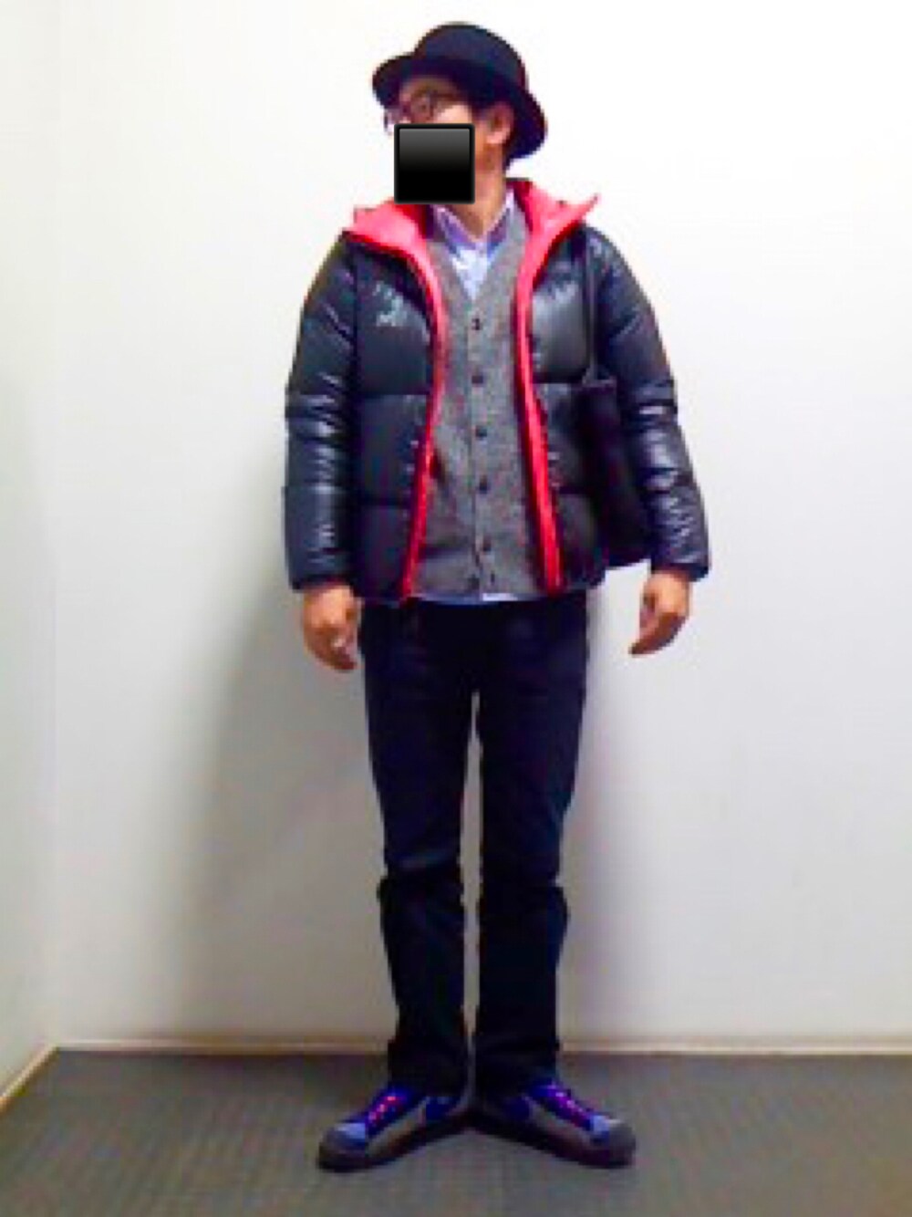 「過去code、アウトドアスタイル、MILLET、ユニクロ、グローバルワーク(GLOBAL WORK)、nike acg、チャオパニック、ポーター、レイジブルー(RAGEBLUE)」｜「CIAOPANICのアイテム（ハット、ブラック系）」を使った、ノアズアークさん（メンズ・175cm）の冬コーディネートの1枚目の写真