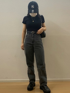 「152cm」｜「アイテム（帽子）」を使った、遥さん（レディース・152cm）の夏コーディネート