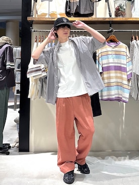 「Champion（チャンピオン）のアイテム」を使った、りょたさん（メンズ・180cm）の春コーディネート