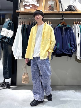 「PENDLETON（ペンドルトン）のアイテム（トップス）」を使った、りょたさん（メンズ・180cm）の春コーディネート