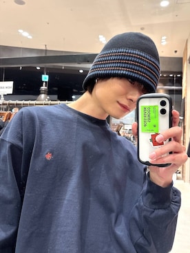 「niko and...（ニコアンド）のGIロングベルト（ベルト、ブラック系）」を使った、りょたさん（メンズ・180cm）の春コーディネート