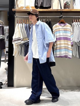 「Champion（チャンピオン）のアイテム」を使った、りょたさん（メンズ・180cm）の春コーディネート