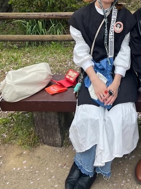 「HIGHTIDE（ハイタイド）のアイテム」を使った、パトさん（レディース・158cm）の春コーディネート