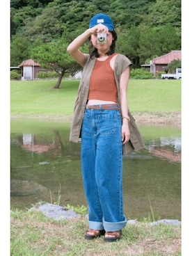 「ROLLA'S（ローラス）のアイテム」を使った、troy10さん（レディース・154cm）の夏コーディネート