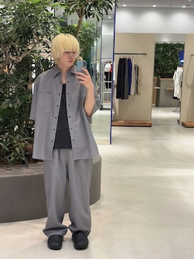 「EKAL（エカル）のアイテム」を使った、hakuさん（メンズ・174cm）の夏コーディネート