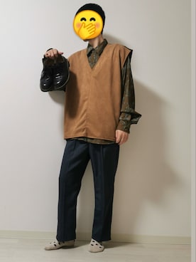 「CASPER JOHN」｜「アイテム（その他）」を使った、おんゆさん（メンズ・173cm）の秋コーディネート