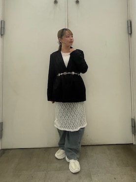 「アイテム（ワンピース/ドレス）」を使った、めりさん（レディース・152cm・10代）の秋コーディネート