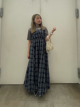 「アイテム（ワンピース/ドレス）」を使った、めりさん（レディース・152cm）の秋コーディネート