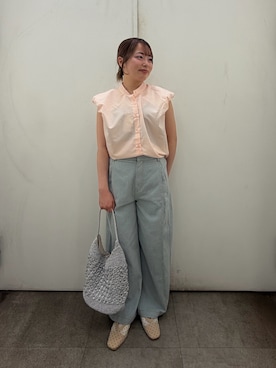 「センスオブプレイス」｜めりさん（レディース・152cm）の春コーディネート